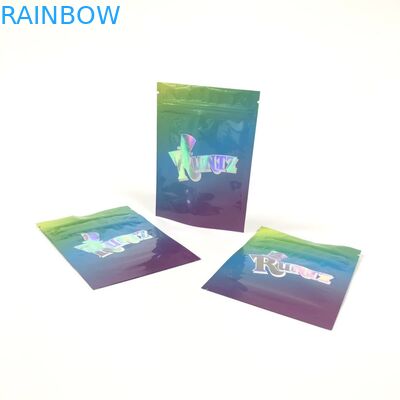 Ziplock πλαστική Runtz εκτύπωση Gravnre φύλλων αλουμινίου αργιλίου συσκευασίας θυμιάματος τσαντών βοτανική