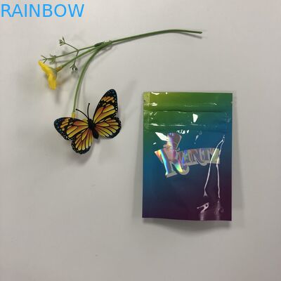 Διπλή σακούλα φύλλων αλουμινίου φερμουάρ που συσκευάζει το πλαστικό τσαντών Mylar Runtz για τη συσκευασία των μπισκότων