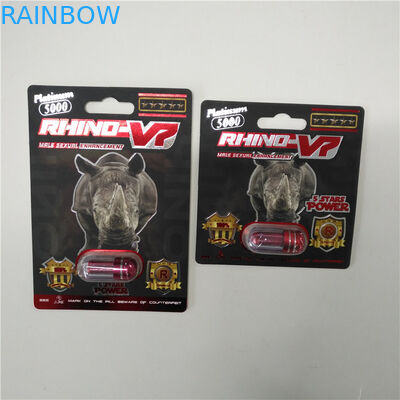 Διαφανείς σαφείς πλαστικές ταμπλέτες καψών μπουκαλιών χαπιών συνταγών που συσκευάζουν με την ΚΑΠ