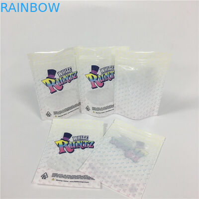 Ασφαλείς για τα παιδιά συσκευάζοντας συσκευάζοντας τσάντες ζιζανίων Runtz 3.5g Mylar φερμουάρ απόδειξης μυρωδιάς