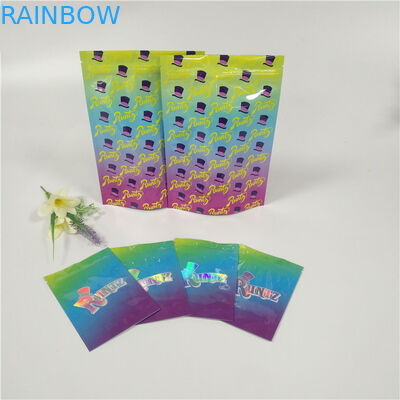 Τα αστεία συνήθειας τσαντών συσκευασίας σακουλών φύλλων αλουμινίου ζιζανίων Mylar Runtz ονομάζουν επάνω τις συσκευασίες ανθεκτικές