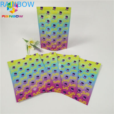 Η συσκευασία ζιζανίων απόδειξης μυρωδιάς συσκευασίας σακουλών φύλλων αλουμινίου συνήθειας 1oz 3.5g τοποθετεί τη στιλπνή επιφάνεια σε σάκκο