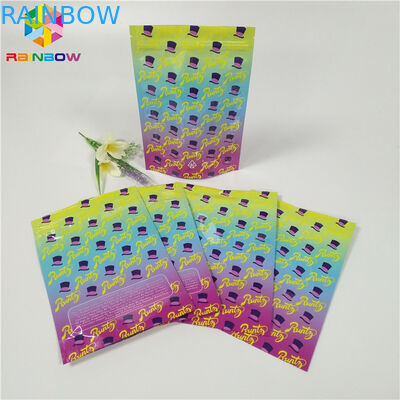 Η συσκευασία ζιζανίων απόδειξης μυρωδιάς συσκευασίας σακουλών φύλλων αλουμινίου συνήθειας 1oz 3.5g τοποθετεί τη στιλπνή επιφάνεια σε σάκκο