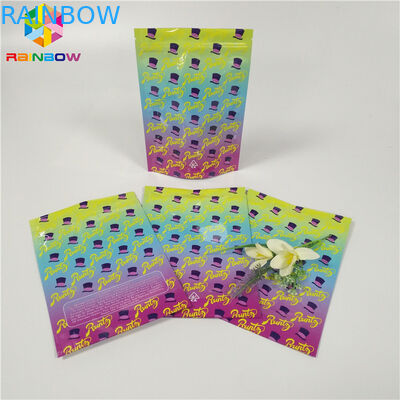 Η συσκευασία ζιζανίων απόδειξης μυρωδιάς συσκευασίας σακουλών φύλλων αλουμινίου συνήθειας 1oz 3.5g τοποθετεί τη στιλπνή επιφάνεια σε σάκκο