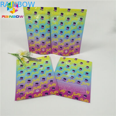 Η συσκευασία ζιζανίων απόδειξης μυρωδιάς συσκευασίας σακουλών φύλλων αλουμινίου συνήθειας 1oz 3.5g τοποθετεί τη στιλπνή επιφάνεια σε σάκκο