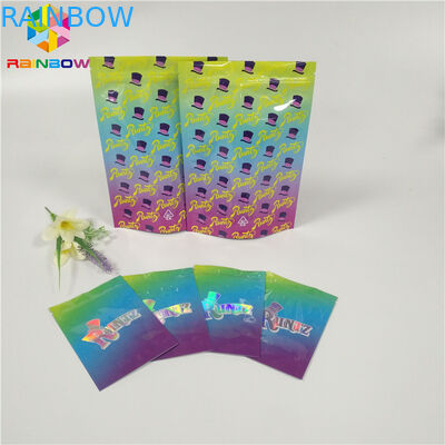Η σακούλα φύλλων αλουμινίου απόδειξης μυρωδιάς που συσκευάζει τα μπισκότα τσαντών Runtz/χάπι/Gummy αντέχει την εφαρμογή