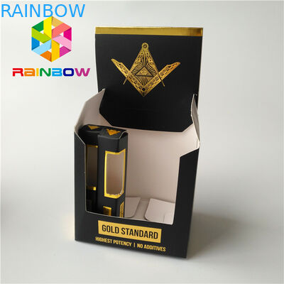 Η επιφάνεια μεταλλινών τελειώνει το βοτανικό κιβώτιο ντυμένου εγγράφου καπνών πούρων κιβωτίων θυμιάματος συσκευάζοντας