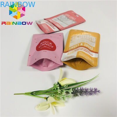 Η στάση Mylar FDA επάνω στη σακούλα φερμουάρ, σφραγισμένες Ziplock πλαστικές τσάντες με κρεμά την τρύπα