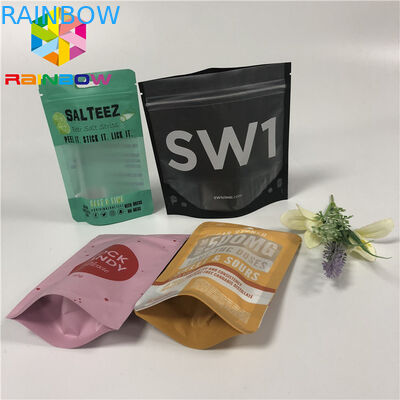 Η στάση Mylar FDA επάνω στη σακούλα φερμουάρ, σφραγισμένες Ziplock πλαστικές τσάντες με κρεμά την τρύπα