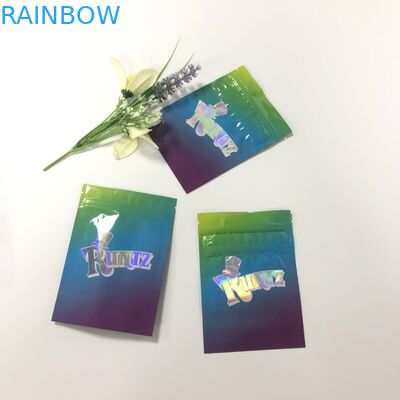 Βοτανική πλαστική Gravnre τσαντών φύλλων αλουμινίου αργιλίου θυμιάματος εκτύπωση Runtz με το παράθυρο