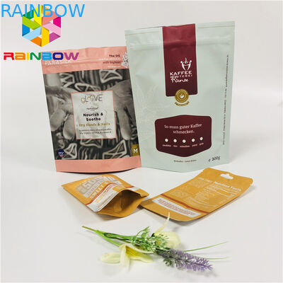 Τσάντες τσαγιού μεταλλινών που συσκευάζουν τη στάση επάνω στην τσάντα φύλλων αλουμινίου αργιλίου με το φερμουάρ/τη λυσσασμένη εγκοπή