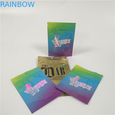 Πλαστικές σακούλες 3,5 γραμμαρίων που συσκευάζουν τη στάση επάνω Ziplock Mylar στις τσάντες κάνναβης Runtz ζιζανίων