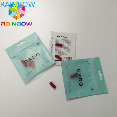 3 δευτερεύουσα σφραγισμένη σφραγίδα Ziplock φύλλων αλουμινίου αργιλίου συσκευασίας σακουλών φύλλων αλουμινίου χαπιών εκτύπωση συνήθειας