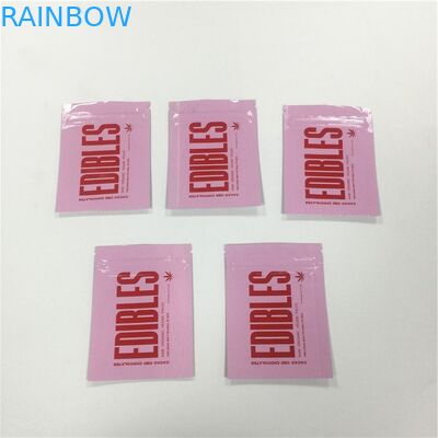 Στιλπνή τυπωμένη επιφάνεια Ziplock τσαντών αργιλίου Gummy συσκευασία καραμελών φύλλων αλουμινίου τοποθετημένη σε στρώματα