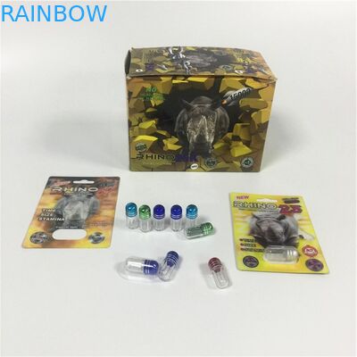 Μίνι πλαστικός συσκευάζοντας ρινόκερος 69 πακέτων φουσκαλών μπουκαλιών CP εμπορευματοκιβώτιο μορφής σφαιρών καψών χαπιών