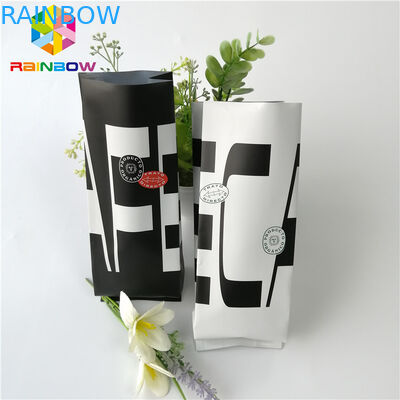 Resealable στάση φύλλων αλουμινίου αργιλίου επάνω Gusset σακουλών 12oz 16oz στη δευτερεύουσα τσάντα τσαγιού καφέ ψητού