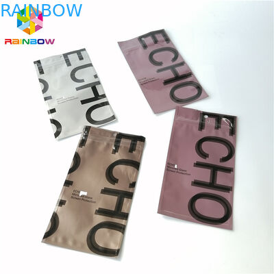 Ziplock φύλλων αλουμινίου αλουμινίου η συσκευασία τοποθετεί την τρίπλευρη σφραγισμένη πλαστική κενή σακούλα τσαγιού σε σάκκο