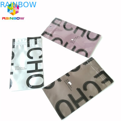 Ziplock φύλλων αλουμινίου αλουμινίου η συσκευασία τοποθετεί την τρίπλευρη σφραγισμένη πλαστική κενή σακούλα τσαγιού σε σάκκο