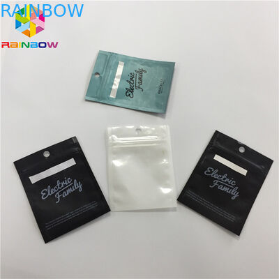 Σαφής μπροστινή πλαστική Ziplock Mylar στάση επάνω στις σακούλες τρία δευτερεύουσα σφραγίδα για το καλώδιο USB