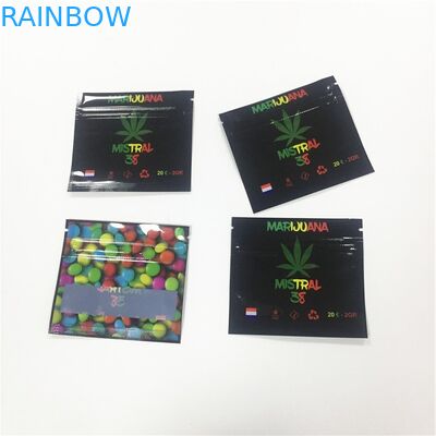 Τοποθετημένες σε στρώματα υλικές πλαστικές σακούλες τη Gummy συνήθεια τσαντών καραμελών CBD που τυπώνεται που συσκευάζουν