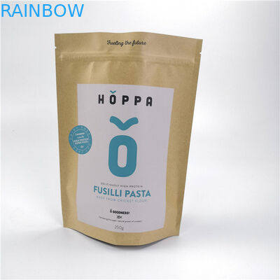 Η ανακυκλώσιμη Kraft προσάρμοσε την ιδιωτική ετικέτα τσαντών εγγράφου ανθεκτική για τη συσκευασία των τροφίμων