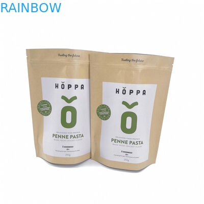 Eco φιλική της Kraft εγγράφου στάση τροφίμων τσαντών συσκευάζοντας επάνω στο ψωμί/την καραμέλα/τα φρούτα Zipperfor