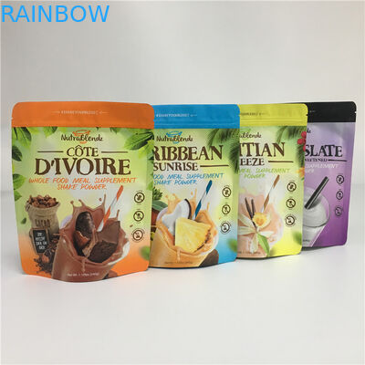 η συσκευάζοντας στάση τσαντών πρόχειρων φαγητών 250g 500g 1kg επάνω στη τοπ τσάντα φερμουάρ για τα καρύδια τσιμπά τα τρόφιμα