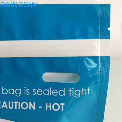 Κατώτατο Gusset ατμού μικροκυμάτων τοποθετεί τη στιλπνή στάση επάνω στην πλαστική σακούλα ανταπαντήσεων αποστειρωτή σε σάκκο