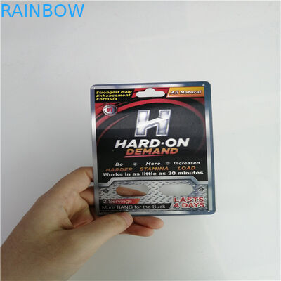 Τα αρσενικά χάπια αυξήσεων βγάζουν φουσκ'αλες τον τυπωμένο συνήθεια ρινόκερο 69 συσκευασίας καρτών τρισδιάστατη κάρτα χαπιών φύλων