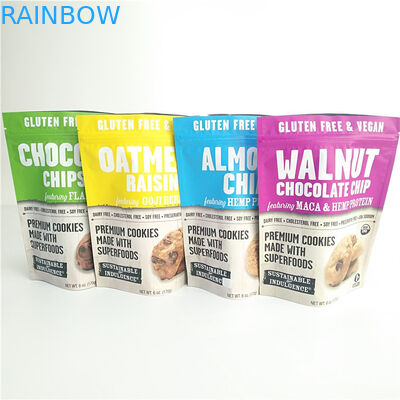 Γλουτένης ελεύθερες πρόχειρων φαγητών τσάντες απόδειξης μυρωδιάς μπισκότων συσκευασίας τροφίμων τσαντών συσκευάζοντας με Ziplock