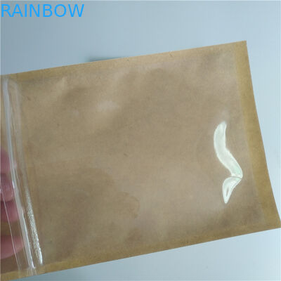 Ανακυκλώσιμος ανθεκτικός τσαντών εγγράφου συνήθειας μαξιλαριών σακουλιών καφέ σπόρου κερασιών με το παράθυρο