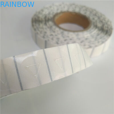 Το αποτυπωμένο σε ανάγλυφο προειδοποιώντας τρίγωνο συρρικνώνεται τα σαφή πρότυπα ετικετών μανικιών για το υγρό μπουκάλι χυμού