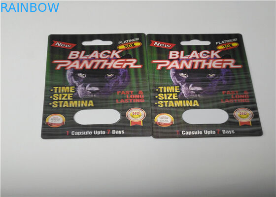 Συνήθειας φωτογραφικών διαφανειών φουσκαλών καρτών συσκευασίας VIP χρυσό 69K ρινοκέρων σκονών κιβώτιο επίδειξης καψών συσκευάζοντας