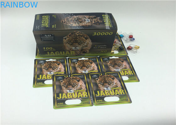 Μαύρη κάρτα φουσκαλών που συσκευάζει FX κιβώτιο εγγράφου επίδειξης 35000 σειρών για τα αρσενικά χάπια αυξήσεων