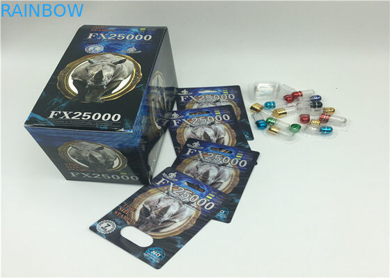 Μαύρο προσαρμοσμένο χάπια σχέδιο φύλων καψών συσκευασίας καρτών φουσκαλών επίδρασης Mamba τρισδιάστατο