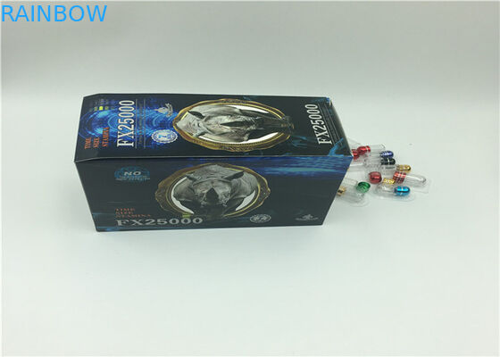 Μαύρο προσαρμοσμένο χάπια σχέδιο φύλων καψών συσκευασίας καρτών φουσκαλών επίδρασης Mamba τρισδιάστατο