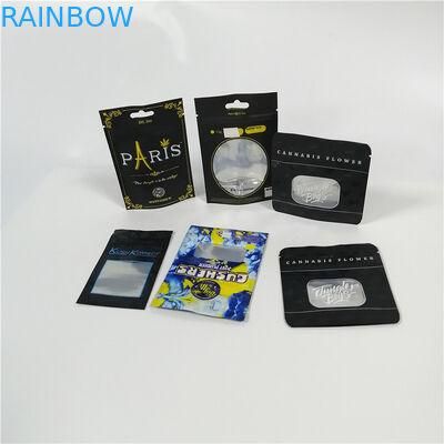 Σαφής σακούλα φύλλων αλουμινίου αργιλίου παραθύρων που συσκευάζει το πλαστικό Doypack ζιζανίων Cbd πακέτο Mylar με το φερμουάρ