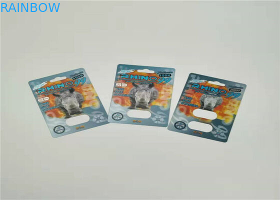 Τρισδιάστατη κάρτα φουσκαλών επίδρασης Mamba που συσκευάζει την προσαρμοσμένη εκτύπωση για τα χάπια φύλων καψών