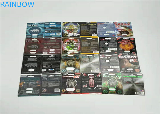 7000K κάρτα φουσκαλών εγγράφου Buffalo που συσκευάζει την κόκκινη εκτύπωση όφσετ σφράγισης φύλλων αλουμινίου