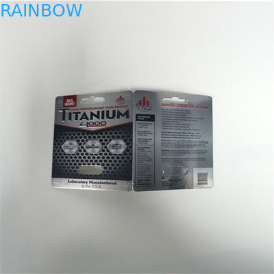 7K άσπρο πάνθηρων συσκευάζοντας κιβώτιο καρτών φουσκαλών τρισδιάστατο δύσκαμπτο για το αρσενικό χάπι αυξήσεων