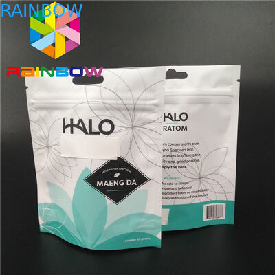 Στάση επάνω τυπωμένη απόδειξη μυρωδιάς συσκευασίας σακουλών φύλλων αλουμινίου στη συνήθεια για φαρμακευτικό Kraton