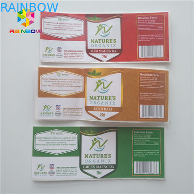 Dropper συρρικνώνεται το φαρμακευτικό μπουκάλι γυαλιού 30ml φιαλιδίων αυτοκόλλητων ετικεττών ετικετών μανικιών για το στεροειδές