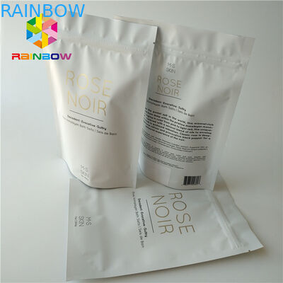 Τυπωμένη η Ziplock στάση φύλλων αλουμινίου επάνω στην καλλυντική συσκευάζοντας καρύδα τσαντών/το σώμα καφέ τρίβει