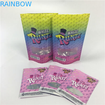 Βοτανικό θυμίαμα απόδειξης μυρωδιάς που συσκευάζει τις μίνι Ziplock τσάντες μπισκότων φύλλων ζιζανίων πλαστικές CBD