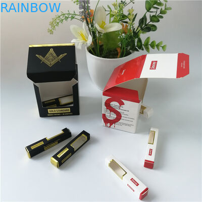 Σαφές παραθύρων συσκευάζοντας εγγράφου λογότυπο σφράγισης φύλλων αλουμινίου κιβωτίων καυτό που τυπώνεται για το δώρο/τα καλλυντικά συσκευασίας