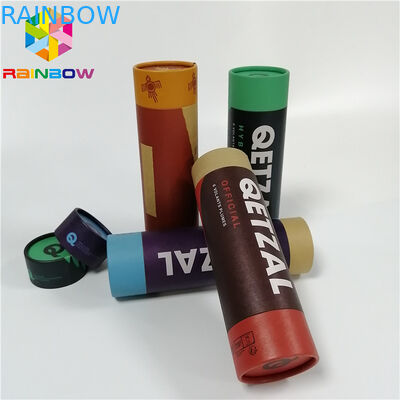 Ανακυκλώσιμη ώθηση συνήθειας συσκευασίας κιβωτίων εγγράφου συσκευασίας φρούτων τσαγιού ξηρά επάνω στο σωλήνα της Kraft