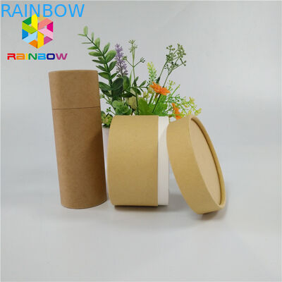 Ανακυκλώσιμη ώθηση συνήθειας συσκευασίας κιβωτίων εγγράφου συσκευασίας φρούτων τσαγιού ξηρά επάνω στο σωλήνα της Kraft