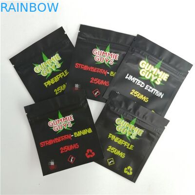 Resealable υγρασία τροφίμων τσαντών κλειδαριών φερμουάρ φύλλων αλουμινίου αργιλίου - απόδειξη τρία - πλευρά που σφραγίζεται