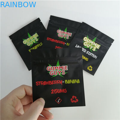 Πλαστικές σακούλες κλειδαριών φερμουάρ φύλλων αλουμινίου αργιλίου που συσκευάζουν τη Resealable πλευρά τρία που σφραγίζεται