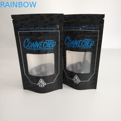 Resealable στάση φερμουάρ απόδειξης μυρωδιάς επάνω στη σακούλα φερμουάρ με το αργίλιο παραθύρων μέσα